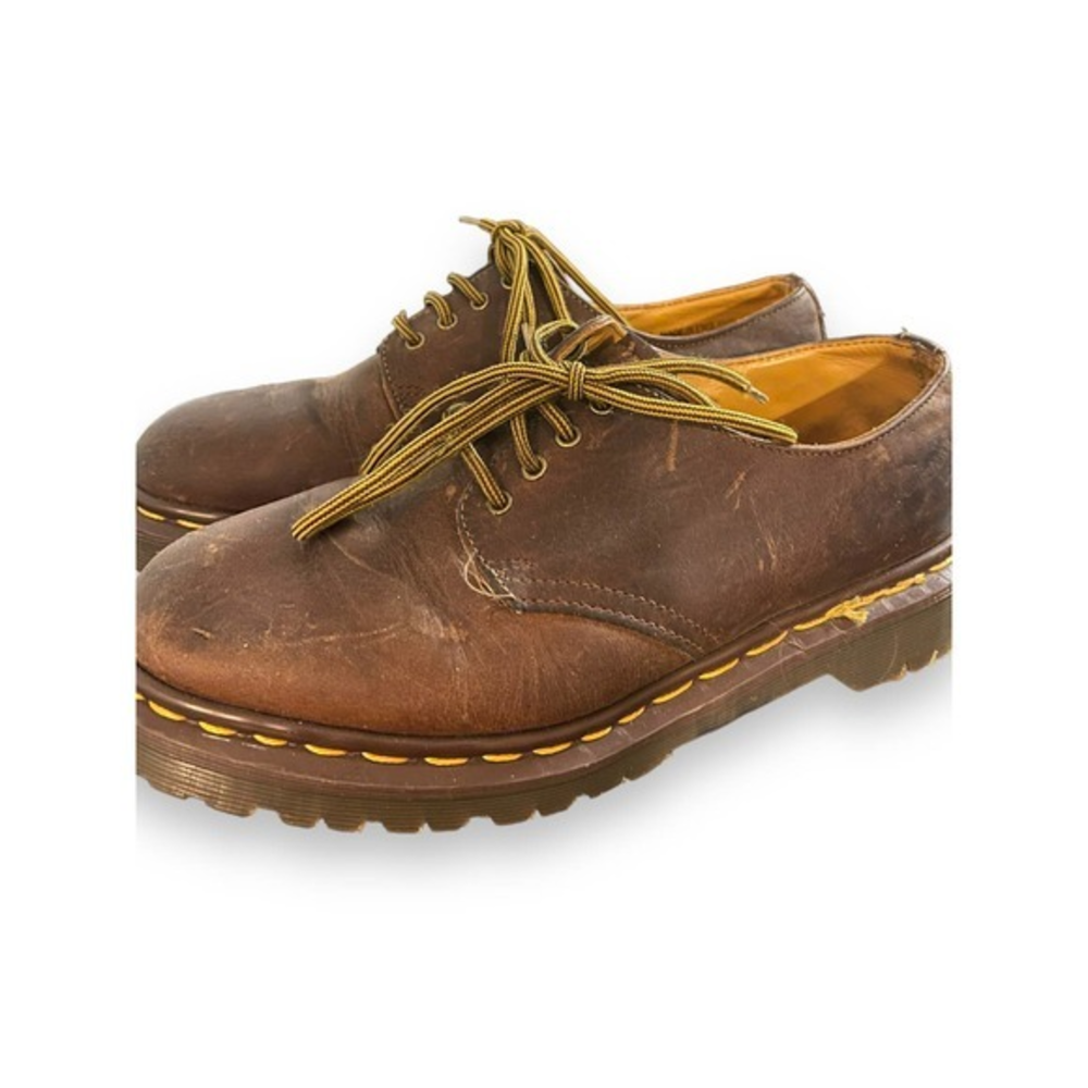VTG Dr Martens Oxford Crazy Horse Brown Made in England US Sz 5
